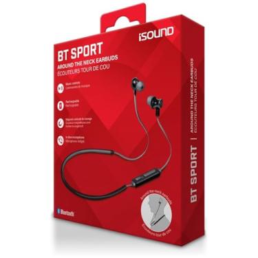Imagem de Fone De Ouvido Bt Sport Headset Bluetooth Preto E Cinza Isound