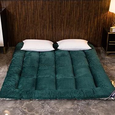 Imagem de Colchão Futon Macio Respirável Dobrável Almofada De Dormir Antiderrapante Piso Japonês Futon Colchão Tatami Tapete De Acampamento Portátil,002,120 * 200cm,Sensational421