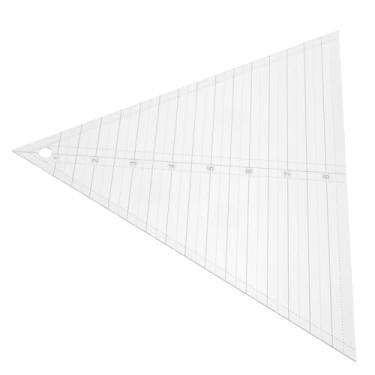 Imagem de TEHAUX modelo de régua triangular réguas de quilting régua de quilting réguas de acolchoado réguas de modelo de roupas régua de retalhos em casa precisão régua de patchwork tecido
