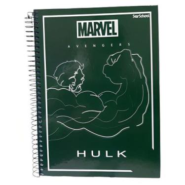 Imagem de Caderno Universitário Jandaia Avengers Espiral 10 Matérias 160 Folhas