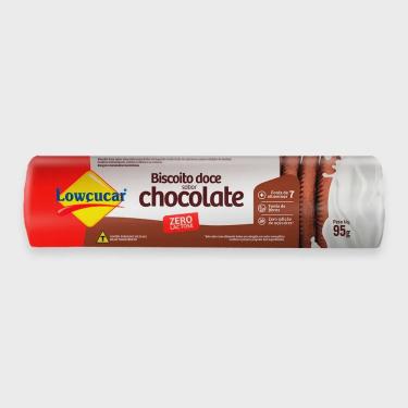 Imagem de Biscoito Doce Zero Lactose Sabor Chocolate Lowçucar 95g