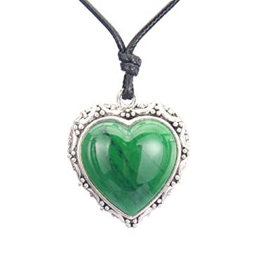 Imagem de AZORA Colar com pingente de vários anéis de cor bronze feito à mão, estilo boho, longo, de couro, para mulheres, Couro, Sem Pedra Preciosa