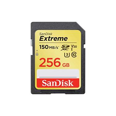 Imagem de SanDisk Cartão de memória SDXC UHS-I U3 Extreme de 256 GB, velocidade de leitura de até 150 MB/s