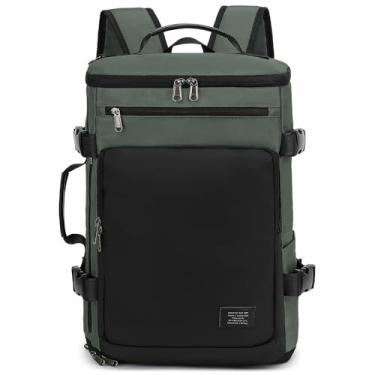 Imagem de Kalesi Mochila esportiva para academia, 4 vias, impermeável, com compartimento de sapatos, para viagens, esportes, caminhadas, laptop, Cinza comercial, X-Large, Mochilas esportivas