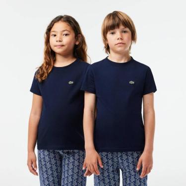 Imagem de Camiseta Infantil Lacoste Jérsei De Algodão Liso-Unissex