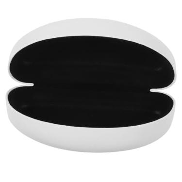 Imagem de Estojo de óculos de sol, estojo organizador de óculos de sol da moda para óculos de sol couro/1835 (Color : White, Size : 16.50X7.50X7.50CM)