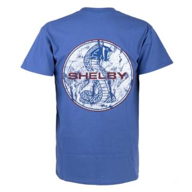 Imagem de Camiseta Shelby envelhecida azul royal Tiff | 100% algodão, Azul, GG