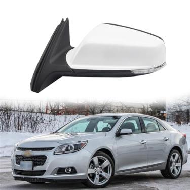Imagem de Substituição do espelho lateral do motorista apto para Chevrolet Malibu 2010-2018 espelhos de porta lateral conjunto de espelho retrovisor retrovisor, sinal de seta, aquecimento, ajuste elétrico,