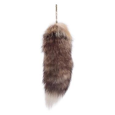 Imagem de Chaveiro Therian Fofo Foxfur Cauda Cosplay Mochila de Brinquedo Borla Acessórios Gancho Pingente para Presente de Menina, F, G