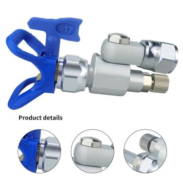 Imagem de Pulverizador de sem ar, Suprimentos para pintura por pulverização sem ar Junta de pistolas de pulverização, Acessórios para pistolas de pintura sem ar Conector de junção A/r