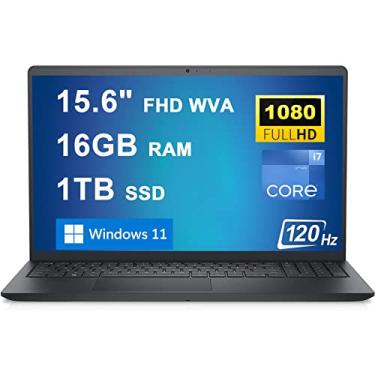 Imagem de Dell Laptop empresarial Inspiron 15 3000 3520 de 15,6 polegadas, tela FHD WVA antirreflexo de 120 Hz, processador Intel 10-Core i7-1255U de 12ª geração, 16 GB de RAM, SSD Intel Iris Xe Graphics HDMI