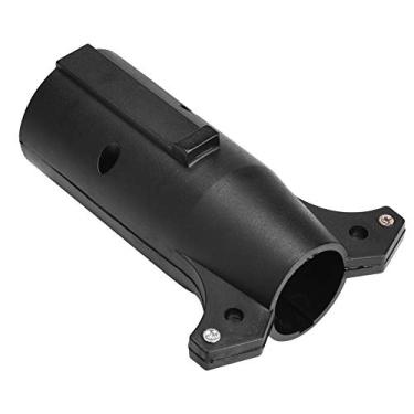 Imagem de Adaptador de Reboque de 7 Pinos a 6 Pinos, Adaptador de Tomada de Fiação de Reboque 7 Pinos a 6 Pinos 12v Abs Adaptador Redondo de Cobre para Trailer Caravana