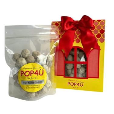 Imagem de Pipoca Gourmet POP4Ü POP Nutninho 100 g — Creme de Avelã com Leite em Pó | Estourada a Ar Quente | Crocante, Artesanal, Embalagem Presenteável