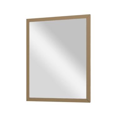 Imagem de Espelho Decorativo Para Quarto Sala Hall Lavabo 33X43 CM Imagem Nítida Usar em Penteadeira Salão de Beleza e Banheiro (Dourado)