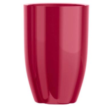 Imagem de Vaso Redondo Fibra De Vidro Vitrificado Madri 44cm Decorativo (Bordo)