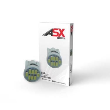 Imagem de Lampada T10 8 Led 12V Cor Branca 6000K Soquete W2 1X9,5D Led Smd Farol