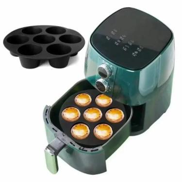 Imagem de Forma Silicone Air Fryer Cupcake 7 Mini Bolos Antiaderente - KEHOME