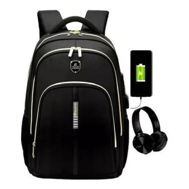 Imagem de Mochila Moderna Usb/fone Impermeável Notebook Reforçada Top - MAIDENG,