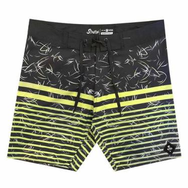 Imagem de Bermuda Praia Elastano Diamond WSS Green Belt - Web Surf Shop- WSS BRA