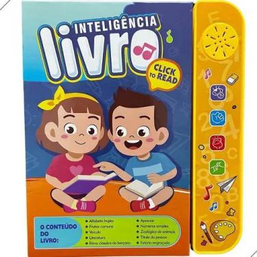 Imagem de Brinquedo Livro Eletrônico Infantil Inteligente Didático Português Ing