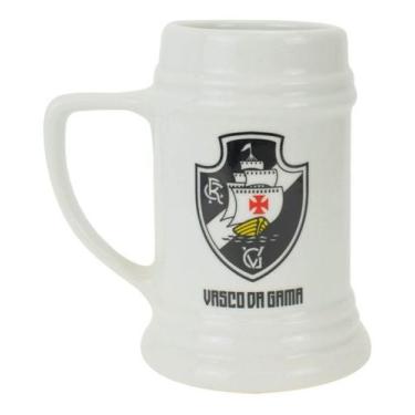 Imagem de Presente Time Vasco Vascaíno Caneca Porcelana Branca 500ml - Mileno, T