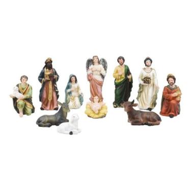 Imagem de Presépio Natal Natalino Pequeno Completo Resina - 12cm - Taimes, Presé