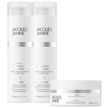 Imagem de Kit Jacques Janine Luminous Glow Shampoo Condicionador 240ml Máscara H