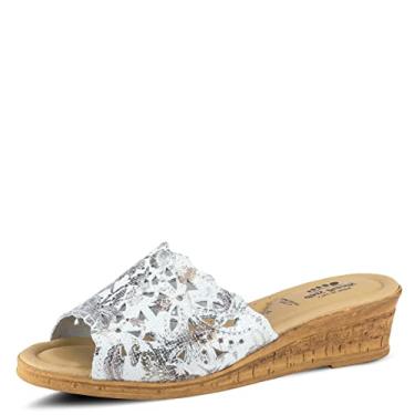 Imagem de Sandália feminina Spring Step Estella Fashion Wedge Slide, Branco multi, 10.5-11