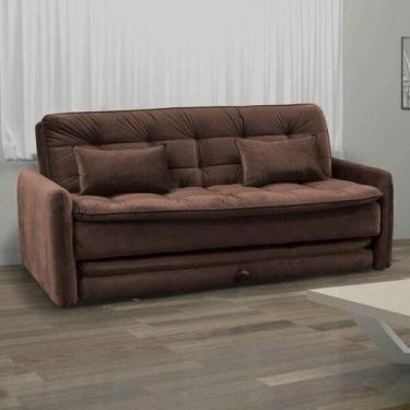 Imagem de Sofá Cama 3 Lugares com 2 Almofadas Madalena - Matrix