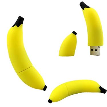 Imagem de Pen Drive engraçado - Unidade USB de 16 GB - Novidade Flash Drive - Banana Thumbdrive (Banana)