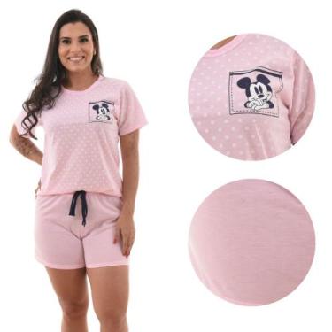 Imagem de Pijama Feminino com Manga Confortável Shortdoll Verão - Prikéta Pijama