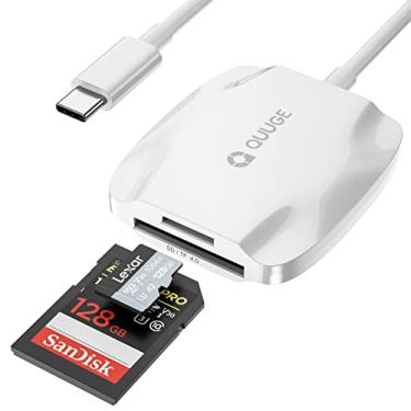 Imagem de Leitor de cartão SD USB C 4.0, leitor de cartão de memória QUUGE 2 em 1 UHS-ii, leitor de cartão micro SD tipo-C, compatível com SDXC, SDHC, SD, MMC, RS-MMC, Micro SDXC, Micro SD, Micro SDHC, iPad