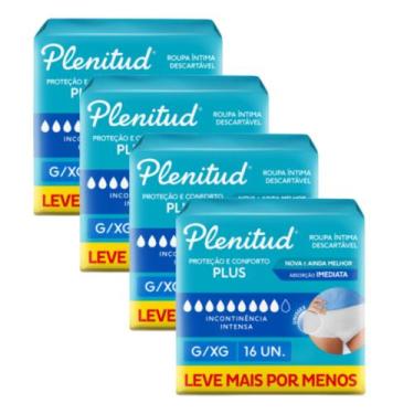 Imagem de Fralda Geriátrica Plenitud Protect Plus G/EG Com 64 Unidades - Atacado