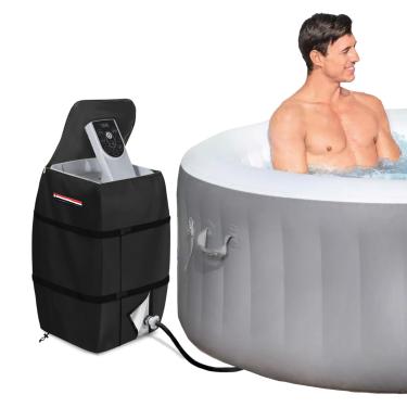 Imagem de okcool Tampa Da Bomba do Aquecedor Dos Termas Da Banheira de Hidromassagem, Capa Inflável Da Bomba Da Banheira de Hidromassagem, Apropriada para A Maioria Da Bomba do Calefator Dos Termas Da Banheira