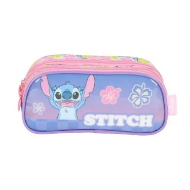 Imagem de Estojo Escolar Infantil Triplo Stitch Colorido Up4you - Luxcel