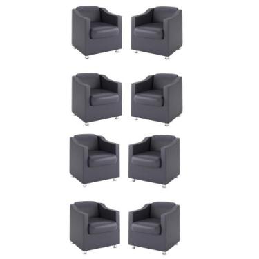 Imagem de Kit 8 Poltronas Para Recepção Consultorio Médico Balaqui - Balaqui Dec