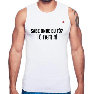 Imagem de Regata Tô nem aí - Foca na Moda, Branco, GGG