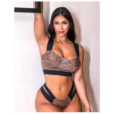 Imagem de Biquini com tiras grossas bonito cor do verão - lojas bea