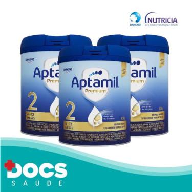 Imagem de Fórmula Infantil Aptamil Premium 2 800gr Danone KIT 03 unidades