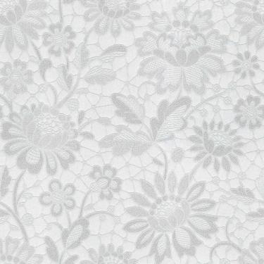 Imagem de Papel de Parede Bolero Floral Clássico Prata para Quarto, Sala ou escr
