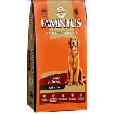 Imagem de Ração Famintus Premium Performance Adultos Frango e Arroz Sem Corantes