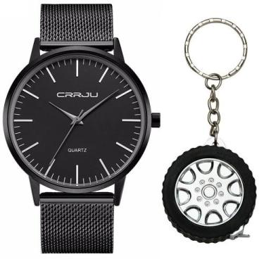 Imagem de Relógio Masculino Social Ultra Fino De Luxo Metal - CRRJU