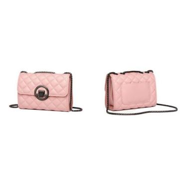 Imagem de Bolsa Feminina Preta Transversal Reforçada Linda Balada Festa - SHOPFI