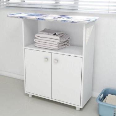 Imagem de Armário Multiuso 2 Portas com Tábua de Passar - Branco - Tecno Mobili,