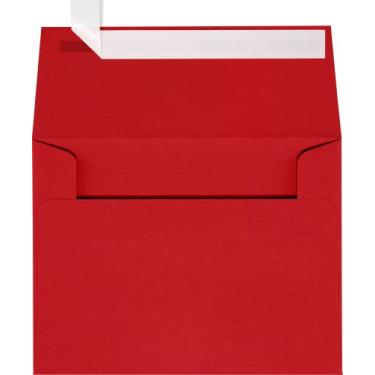 Imagem de Envelopes de convite A2 (4 3/8 x 5 3/4) - Vermelho rubi (50 unidades)