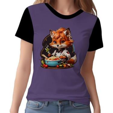 Imagem de Camisa Camiseta Tshirt Chefe Raposa Cozinheira Cozinha 2 - Enjoy Shop,