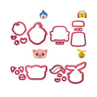 Imagem de Kit 4 Cortadores Circo Carro Coelha Porco Plim Plim - DOCE IMPRESSO, 7