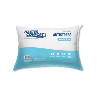Imagem de Travesseiro Antisstress de Fibra - Suporte Firme - 50x70 cm - Lavável 