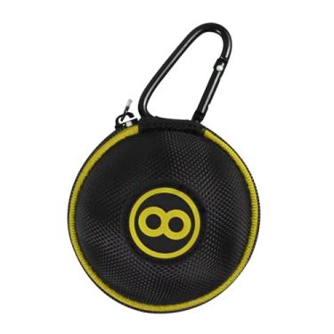 Imagem de Dynwave Clipe em caso protetor de bola cue equipamento prático viagem com zíper piscina capa protetora transportando saco de bola snooker titular, Amarelo