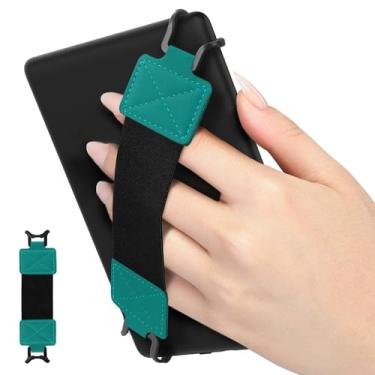 Imagem de MoKo Alça de mão de segurança para tablet Kindle eReaderFire de 6 a 8 polegadas, Kindle/Kobo/Voyaga/Lenovo/Sony Kindle E-Book, alça de mão elástica versátil e leve, suporte de dedo para o dedo, cinto